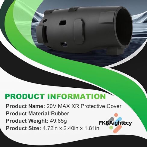 DCF845B Protective Boot for DEWALT 20V MAX XR Impact Driver Rubber Protective Boot for DCF845B 1/4" Impact Driver Accessories Black | Rubber Material in Kuwait