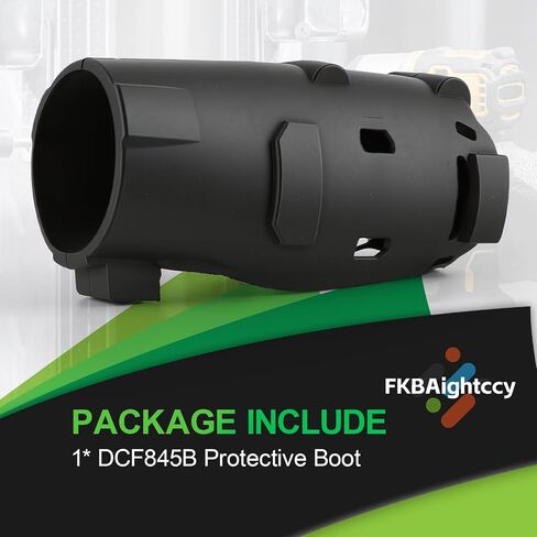 DCF845B Protective Boot for DEWALT 20V MAX XR Impact Driver Rubber Protective Boot for DCF845B 1/4" Impact Driver Accessories Black | Rubber Material in Kuwait