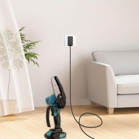21V Charger for Mini Chainsaw, Hand Drills, Electric Wrenches, Screwdriver | Power Tool AC DC Adapter Charging Cable 6.6 ft in Kuwait