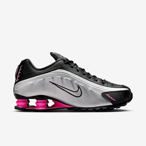 Nike Shox R4 Women's Shoes (Black/Pinksicle/Metallic Silver) Size 7 in Kuwait
