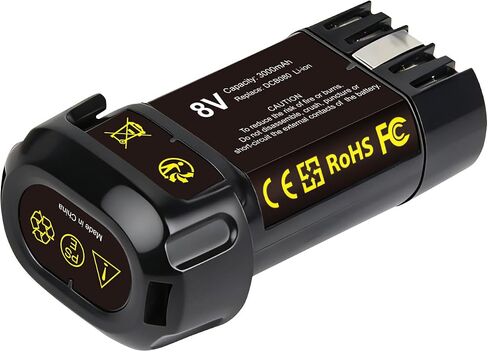 3000mAh 8V Li-ion Replacement Battery Compatible with DEWALT DCB080 DCF680N1 DW4390 DCF680N2 DCL023 DCF680 DCB095 DCF682 Cordless Power Tools in Kuwait
