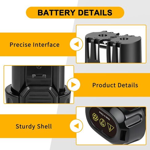 3000mAh 8V Li-ion Replacement Battery Compatible with DEWALT DCB080 DCF680N1 DW4390 DCF680N2 DCL023 DCF680 DCB095 DCF682 Cordless Power Tools in Kuwait