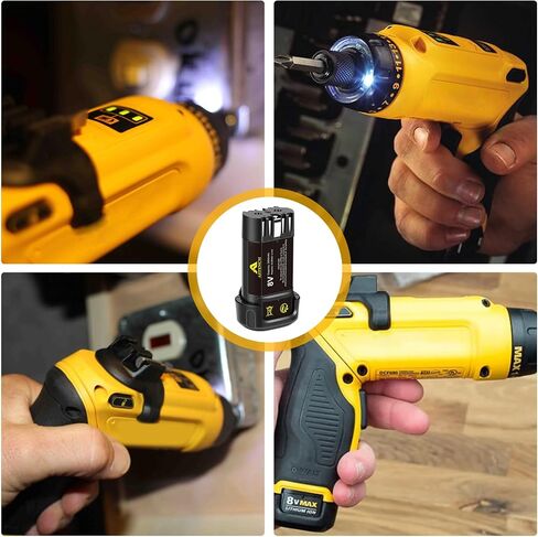 3000mAh 8V Li-ion Replacement Battery Compatible with DEWALT DCB080 DCF680N1 DW4390 DCF680N2 DCL023 DCF680 DCB095 DCF682 Cordless Power Tools in Kuwait