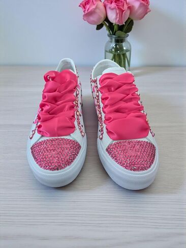 Mis XV Custom Shoes/Shoes for quinceañera/Personalized Sneaker/Fifteen Birthday Custom Shoe White in Kuwait