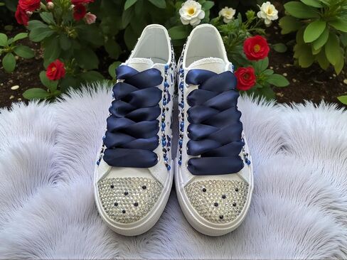 Mis XV Custom Shoes/Shoes for quinceañera/Personalized Sneaker/Fifteen Birthday Custom Shoe White in Kuwait