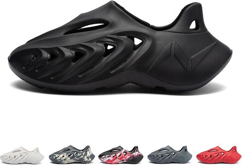 Fashion Foam Runner WomenCasual Hollow Sports Shoes Closed Toe Cloud Slides Pillow Men Walking Shoes Running Shoes Foam Runners Sneakers Water Shoes Soft Outdoor Beach Sandals in Kuwait