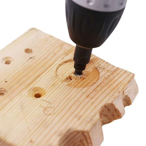 4 PCS Countersink Drill Bit Set, Woodworking Drill Bit, Woodworking Tools, Premium Steel Construction with L-Wrench, Industrial Drilling Accessories for DIY Carpentry and Furniture Making in Kuwait