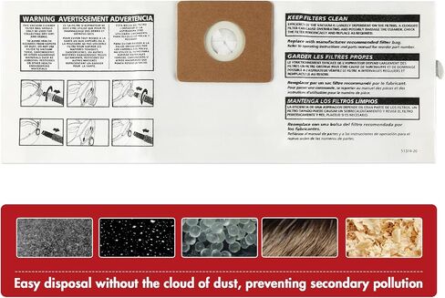 Shop-Vac 90667 1.5-Gallon All Around Collection Bag, 90525 Foam Sleeve Filter Replacements in Kuwait
