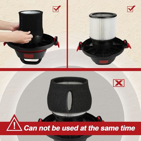 Shop-Vac 90667 1.5-Gallon All Around Collection Bag, 90525 Foam Sleeve Filter Replacements in Kuwait