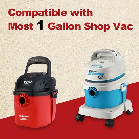 Shop-Vac 90667 1.5-Gallon All Around Collection Bag, 90525 Foam Sleeve Filter Replacements in Kuwait