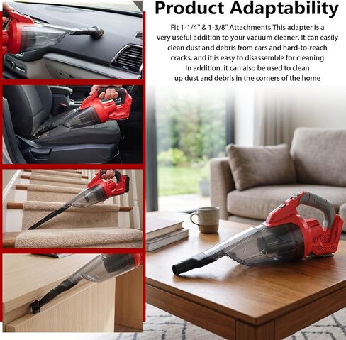 Universal Attachments Adapter Compatible with Craftsman CMCVH001 V20 Cordless Handheld Vacuum – Universal Fit 1-1/4" & 1-3/8" Attachments in Kuwait