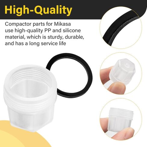 366900170 Compactor Parts Cup Seal Kit for Mikasa Rammer | Compatible with Mikasa MTX50HD, MTX60HD, MTX70HD, MTX70HDR, MTX80HDR Rammer, Maintenance Set with PP Cups & Silicone Rings in Kuwait