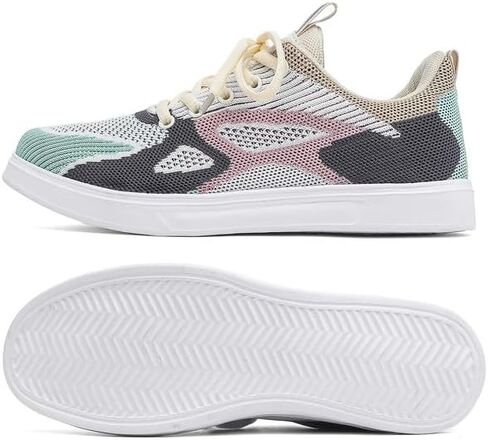 Women's Colorful Knit Sneakers Lightweight Retro Non-Slip Low-Top in Kuwait