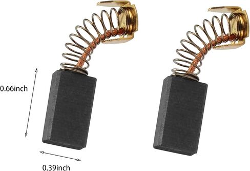 089006017092 Carbon Brushes Replacement Compatible with Ridgid Tile Saw R4040 R4041S and Ryobi Miter Saw TS1344 TS1345 Carbon Motor Brush,17x10x9mm (Pack of 2) in Kuwait