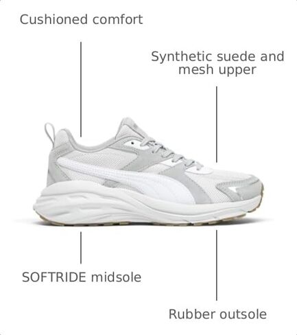 PUMA Womens Hypnotic Lace Up Sneakers Shoes Casual - Grey in Kuwait
