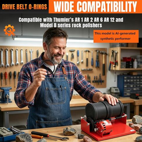 4 Pack Premium Rubber Drive Belt O-Rings | Replacement for Thumler's AR 1,2,6,12 & Model B #401 Rock Tumbler in Kuwait