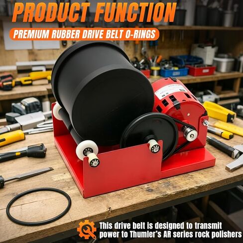 4 Pack Premium Rubber Drive Belt O-Rings | Replacement for Thumler's AR 1,2,6,12 & Model B #401 Rock Tumbler in Kuwait
