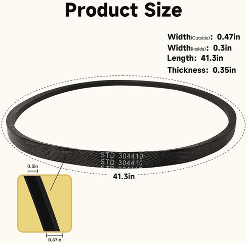 Upgrade V-Belt Table Saw Belt Drive Compatible with Sears Craftsman 10" Belt Drive Table Saws Replace#: STD304410 in Kuwait