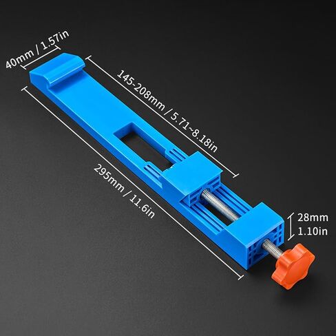 Circular Saw Guide Rail, Adjustable Cutting Machine Base Guide for 4-6 Inch Base for Woodcutting, Electric Circular Saw Milling Positioning Clamp, Cutting Positioning Tool(Blue) in Kuwait