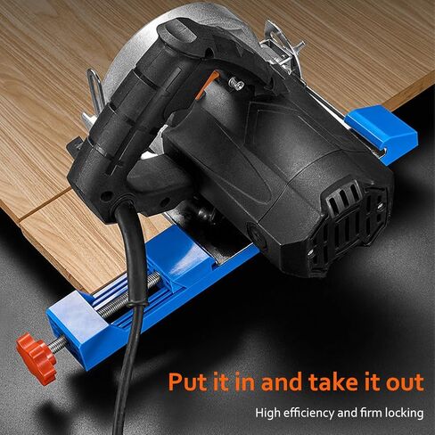 Circular Saw Guide Rail, Adjustable Cutting Machine Base Guide for 4-6 Inch Base for Woodcutting, Electric Circular Saw Milling Positioning Clamp, Cutting Positioning Tool(Blue) in Kuwait