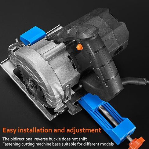 Circular Saw Guide Rail, Adjustable Cutting Machine Base Guide for 4-6 Inch Base for Woodcutting, Electric Circular Saw Milling Positioning Clamp, Cutting Positioning Tool(Blue) in Kuwait