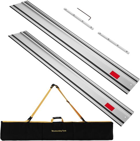 55"*2 Track Saw Guide Rail Compatible with Milwaukee Track Saw With Bag | Replacement for Milwaukee Guide Rail, Perfect Fit for Milwaukee Track Saw and Woodworking Longer Cuts, 2 Year Warranty in Kuwait