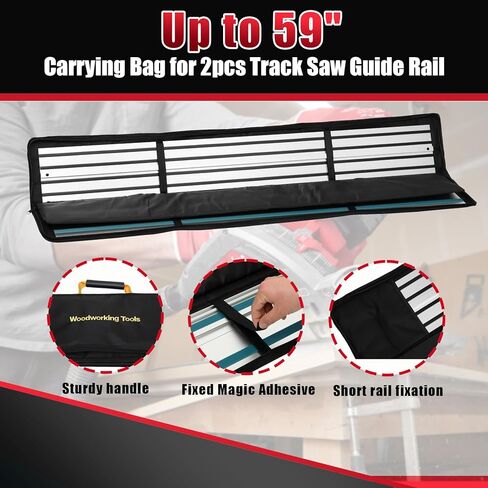 55"*2 Track Saw Guide Rail Compatible with Milwaukee Track Saw With Bag | Replacement for Milwaukee Guide Rail, Perfect Fit for Milwaukee Track Saw and Woodworking Longer Cuts, 2 Year Warranty in Kuwait