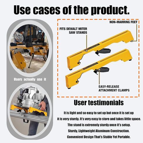 Miter Saw Mounting Brackets, Compatible with DW723, DWX723, DWX724, and DWX725 Stands (DW7231) in Kuwait