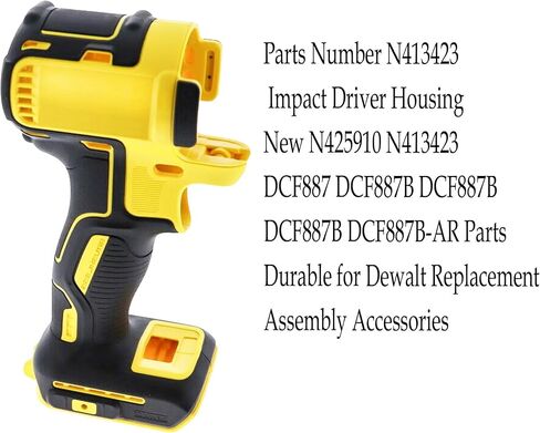 N413423 Impact Driver Housing New For DeWalt Housing Assembly | For Dewalt N425910 N413423 DCF887 DCF887B DCF887B DCF887B DCF887B-AR Parts Durable Replacement Assembly Accessories in Kuwait