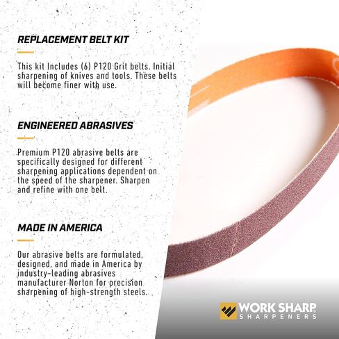 Work Sharp Professional Electric Kitchen Knife Sharpener Replacement Belt Kit in Kuwait