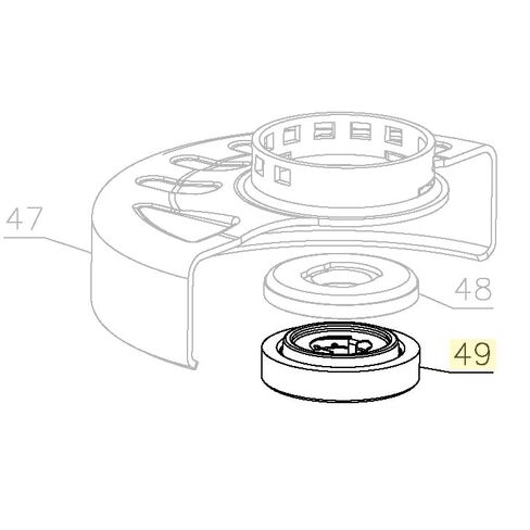 #N484249 Angle Grinder Flanged Hex Nut N484250 DCG413B DCG413B-B3 DCG414 DCG405 DCG418 DCG405NT DCG409NT Quality Durable New Replacement Parts for DeWalt in Kuwait