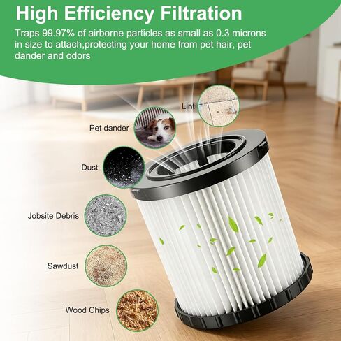 2 Pack DCV581H Replacement Filter for DeWalt DCV580/DCV581H Wet Dry Vacuum, 4.3"x4.5" Washable Reusable Vacuum Filter in Kuwait