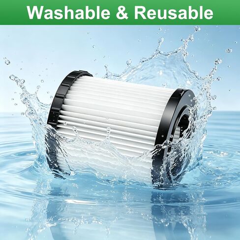2 Pack DCV581H Replacement Filter for DeWalt DCV580/DCV581H Wet Dry Vacuum, 4.3"x4.5" Washable Reusable Vacuum Filter in Kuwait