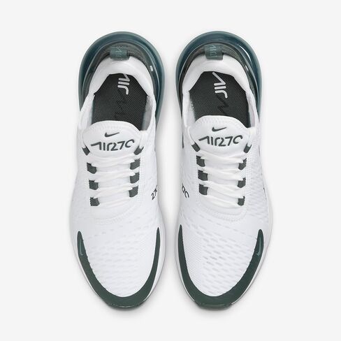 Nike Air Max 270 Women's Shoes (HQ3421-100, White/Bicoastal/Phantom/Vintage Green) Size 5 in Kuwait