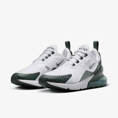 Nike Air Max 270 Women's Shoes (HQ3421-100, White/Bicoastal/Phantom/Vintage Green) Size 5 in Kuwait