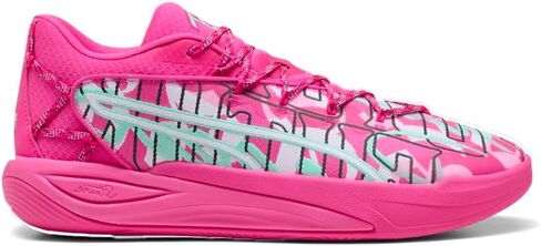 PUMA Womens Stewie 4 Timeless Basketball Sneakers Shoes - Green, Pink in Kuwait