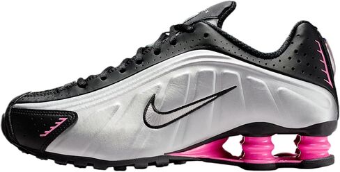 Nike Shox R4 Women's Shoes (Black/Pinksicle/Metallic Silver) Size 8 in Kuwait