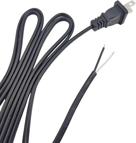18AWG 2 Prong 6FT Flat Shape 2 Wire Power Supply Cord,Replacement for Drills, Grinders, Vacuums, Miter Saws, Chop Saws, Sanders, Appliances, Motors etc Power Tools in Kuwait