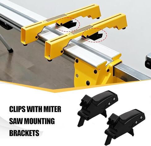 Miter Saw Mounting Brackets Clips, 2 Pack, compatible with DW7231, DW723, DWX723, DWX724, DW730 Stands in Kuwait