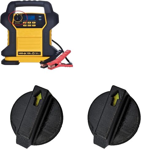 Replacement On/Off Switch Knob Compatible with DeWalt DXAEJ14 - Easy Snap-In Repair Part for Portable Power Station Jump Starter - Durable Wear-Resistant Rotary Knob - 2 Pack(Yellow) in Kuwait