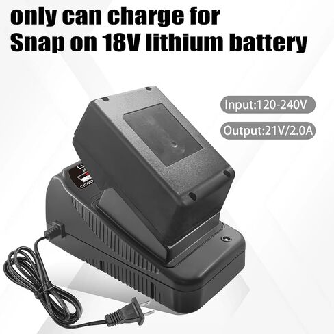 Replacement for Snap on 18V Battery Charger, Compatible with Snap on Battery CT7850, CDR7850H, CTL7850, CTB7185, CTB8185, CTB8187 in Kuwait