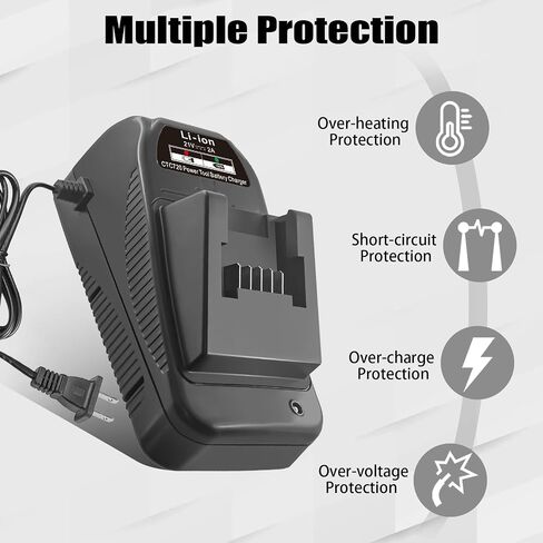 Replacement for Snap on 18V Battery Charger, Compatible with Snap on Battery CT7850, CDR7850H, CTL7850, CTB7185, CTB8185, CTB8187 in Kuwait
