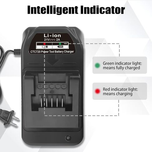 Replacement for Snap on 18V Battery Charger, Compatible with Snap on Battery CT7850, CDR7850H, CTL7850, CTB7185, CTB8185, CTB8187 in Kuwait