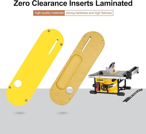 3 Pack Zero Clearance Inserts Laminated Fit for DWE7485 DCS7485B, DCS7485T1 with riving Knife Slot (13 x 3.75) in Kuwait