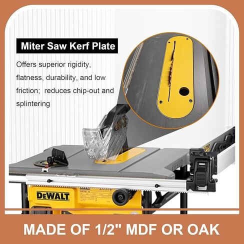 3 Pack Zero Clearance Inserts Laminated Fit for DWE7485 DCS7485B, DCS7485T1 with riving Knife Slot (13 x 3.75) in Kuwait