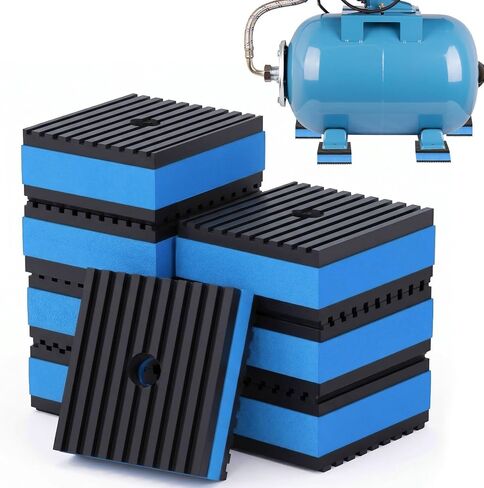 8 Pcs Anti Vibration Pads for Washing Machine Rubber Vibration Isolation Pads Pre-drill Hole EVA Damping Mat for Air Compressor Conditioner Treadmill HVAC Washer Dryer (2"x2"x7/8") in Kuwait