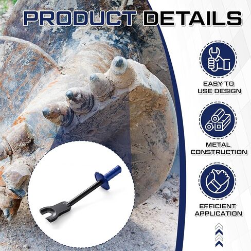 Rock Auger Bullet Tooth Remover Tool, Metal Tooth Pilot Tip Puller Drill Bit, Teeth Removal for Construction and Landscaping Equipment 16.25 x 3 Inch in Kuwait