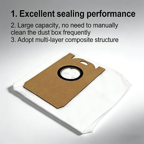 12 Pack SmartClean V4 Dust Bags for Ionvac SmartClean V4 Self Emptying Robot Vacuum, Model 7997 in Saudi Arabia