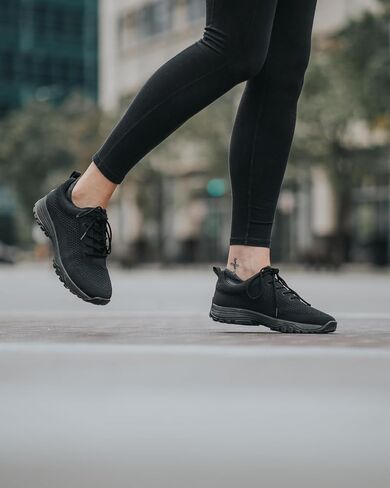 HARMONY 783 Unisex Grounding Sneaker, Black Knit | Carbon-Infused Conductive Sole, Grounded Walking Shoe, Earthing Sneaker, Everyday Comfort, Medium Width, For Women & Men in Kuwait