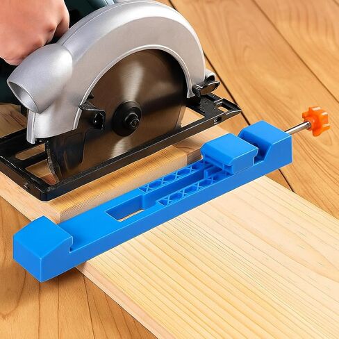 Woodworking Circular Saw Guide Base, Blue Adjustable Positioning Clamp, Precision Cutting Tool in Kuwait